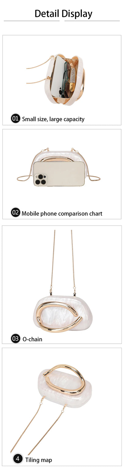 Fashion Women's Handbag Bride Metal Gold Women Luxury Evening Banquet Clutch Bag Shoulder Wedding Purse Party Crossbody Bag