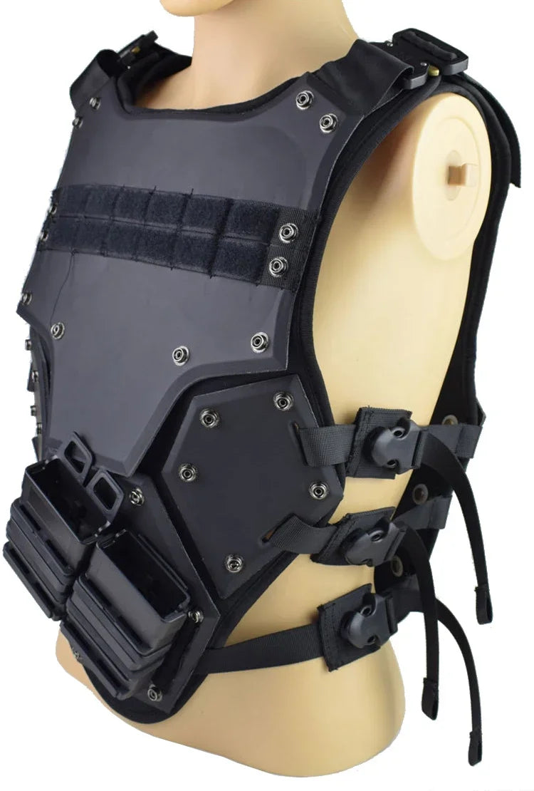 EVA TF3 Tactical Vest Hunting Hunting Vest Outdoor Body Armor  Combat Paintball Black Waistcoat with M4 Mag Pouches