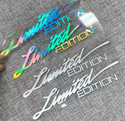 Personalized Limited Edition Stickers Reflective Car Stickers Creative Stickers Decal Window Decor Auto Bumper Sticker