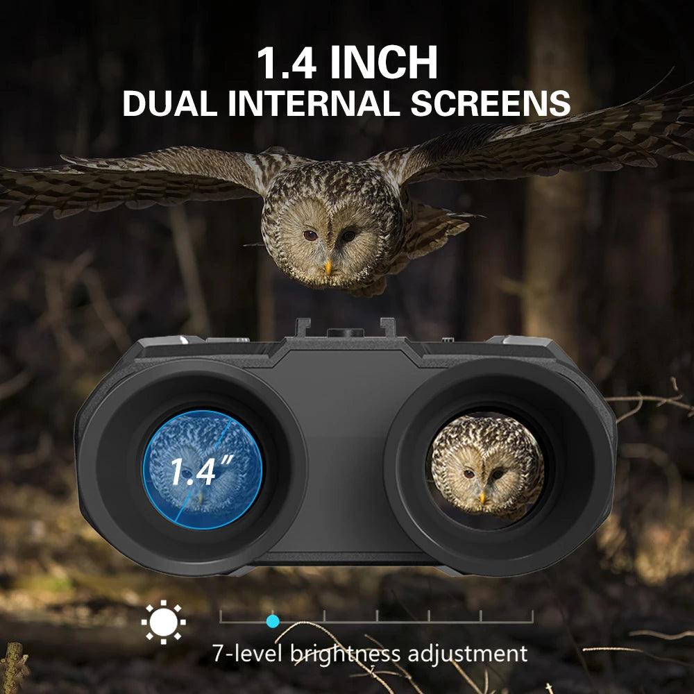 NV8000 Best 800M 4x 1080P Infrared Thermal Monocular Binoculars Hunting Night Vision Goggles Dual Screen Night Vision Dual Tube