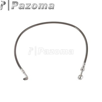 Motorcycle Hydraulic Banjo Braided Line Steel Brake Hose Cable For Harley Softail Slim Breakout Deluxe Street Bob Fat Boy 18-23