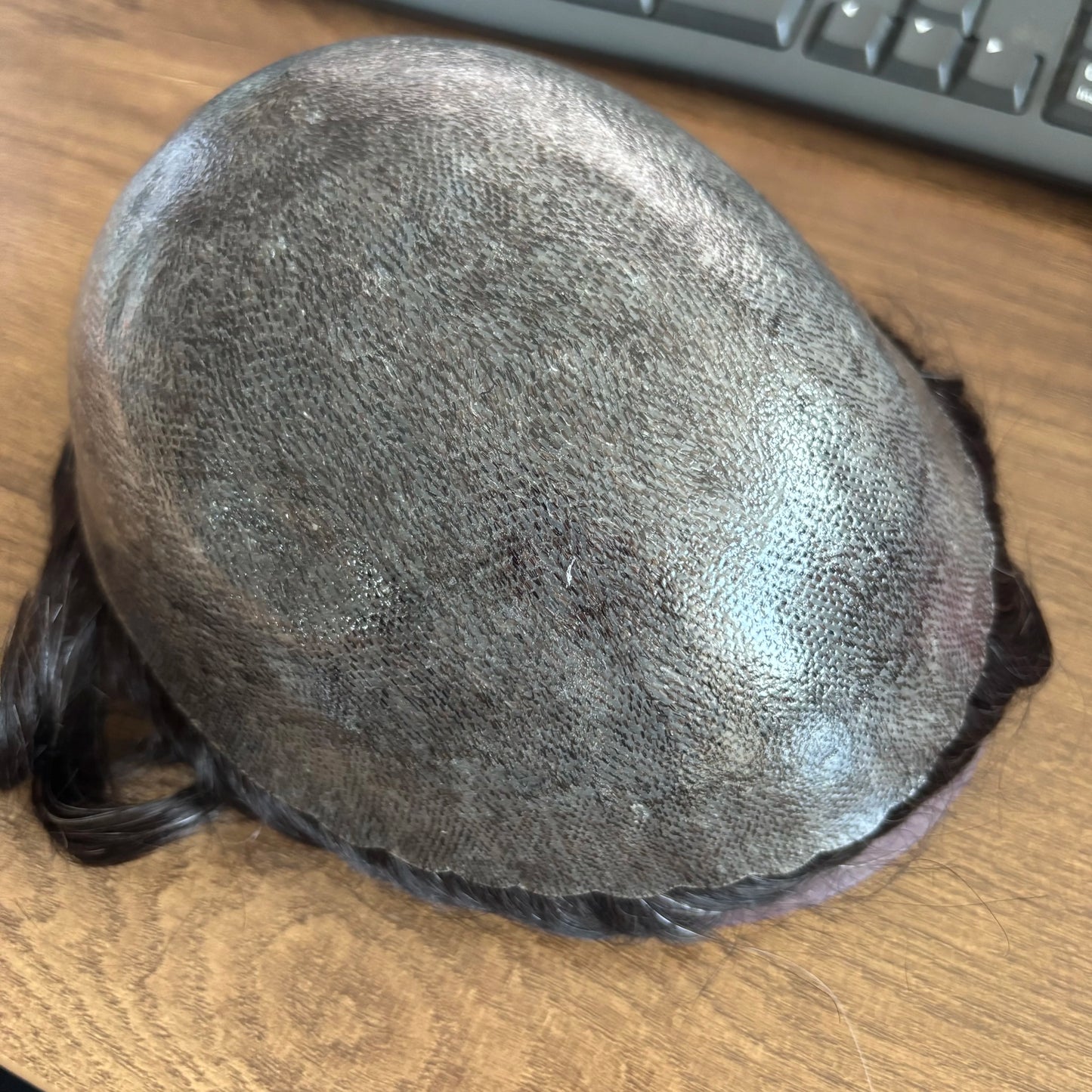 Natural Hairline 1B65 Grey Old Man 100% Human Hair Wigs System Prosthesis Super Durable 0.1mm Strong PU Base Men Silicon Toupee