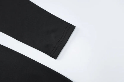 Hugcitar Women Fashion Turtleneck Long Sleeves Black Sexy Bodycon Maxi Prom Dress Fall Casual Clothes Streetwear Party Festival