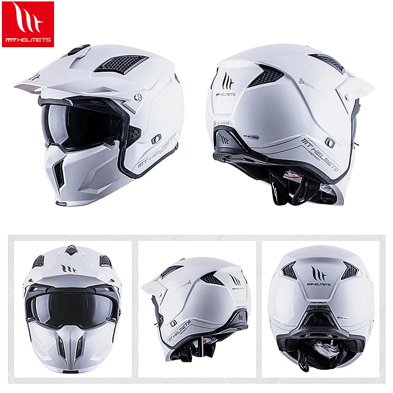 MT New Full Face Helmet Motorcycle Helmets Modular High Quality DOT ECE Approved Personality Off Road Moto Helmets Fashion