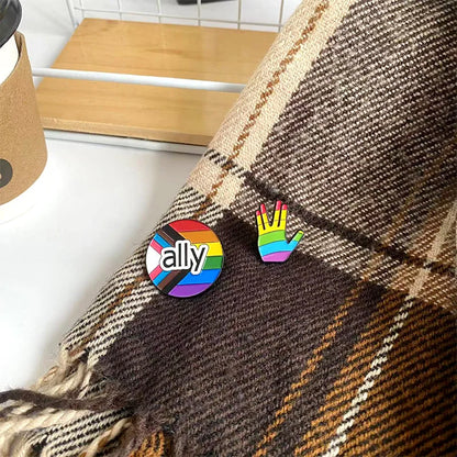 LGBT Rainbow Enamel Pins Pride Gay Asexual Trans Lesbian Dialog Box Brooches Lapel Backpack Badge Jewelry Gifts Accessories
