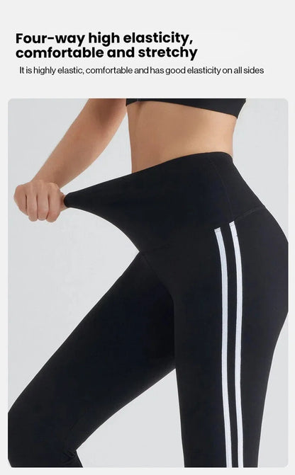 Flares Yoga Pants for Women High Waist Bootcut Workout Leggings Tummy Control Fitness Gym Leggings