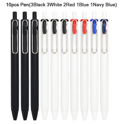 uni-ball one Mitsubishi Limted Gel Pen,Black/Red/Blue/Navy Blue Core Black Technology Signing Canetas for homework,test,meeting
