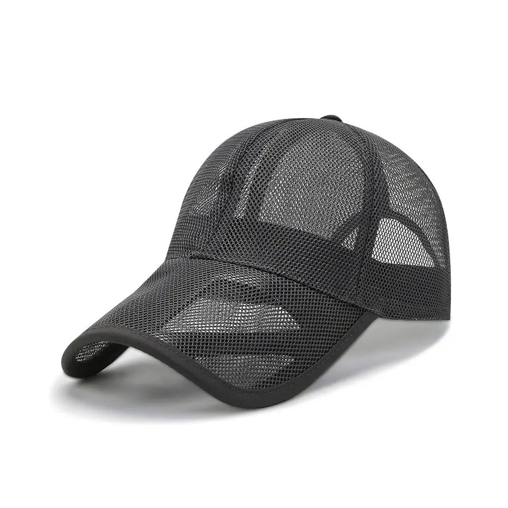 Quick Dry Outdoor Sports Adjustable Fashion Full Mesh Hats Baseball Cap Sun Protection Caps Summer Sunscreen Hats