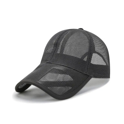 Quick Dry Outdoor Sports Adjustable Fashion Full Mesh Hats Baseball Cap Sun Protection Caps Summer Sunscreen Hats