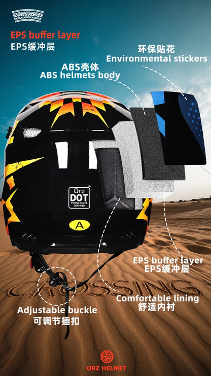 ORZ's new motorcycle off-road helmet, rally helmet, and mountain bike downhill helmet