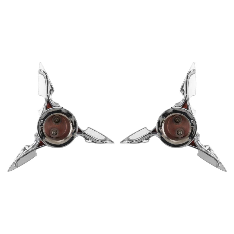 Motorcycle Chrome Black Skull Spun Blade Axle Caps Cover Front Axle Nut Covers For Harley Sportster Dyna Softail V-Rod Custom