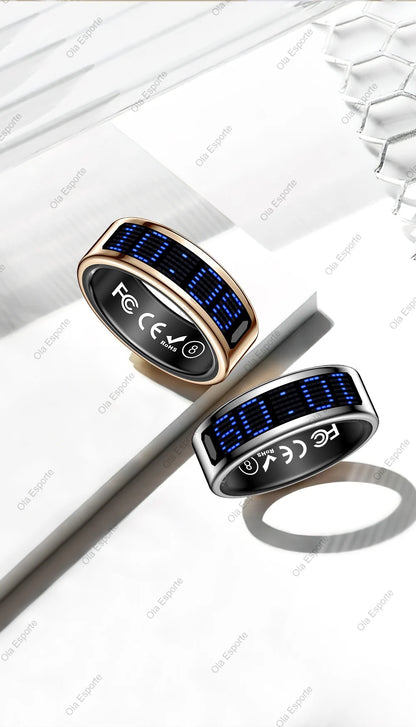 Call ID Reminder Smart Ring Heart Rate Blood Pressure Monitor Men Women Smartring 5ATM Waterproof Health Multi Sports Ring 2026