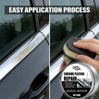 Chrome Refurbishment Paste: Polishes & Restores Car Wheels & Bumpers