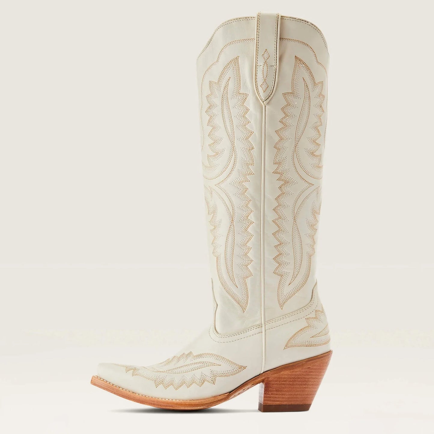 Women Western Cowboy Style Boots Pointed Thick High Heels Knee Length Embroidered Boot Autumn Block Heel Retro Casual Shoes