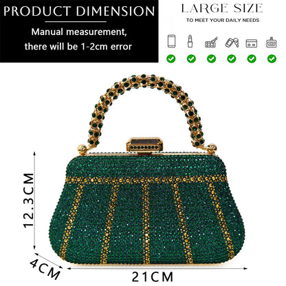 Venus Chan 2024 Special Design High Quality Orange Color African Women Shoes and Bag Set with Shinning Crystal for Wedding Party