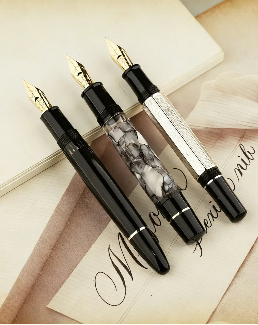 New MAJOHN P139 P138 P136 Classic Flex Nib Fountain Pen  Flexes Nib Pen Softness Flexare Business Modification Writing Pen ES ER