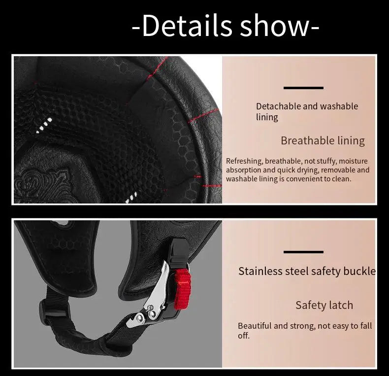 Summer breathable retro cruise motorcycle helmet for men and women electric motorcycle half helmet day American pedal scoop helm