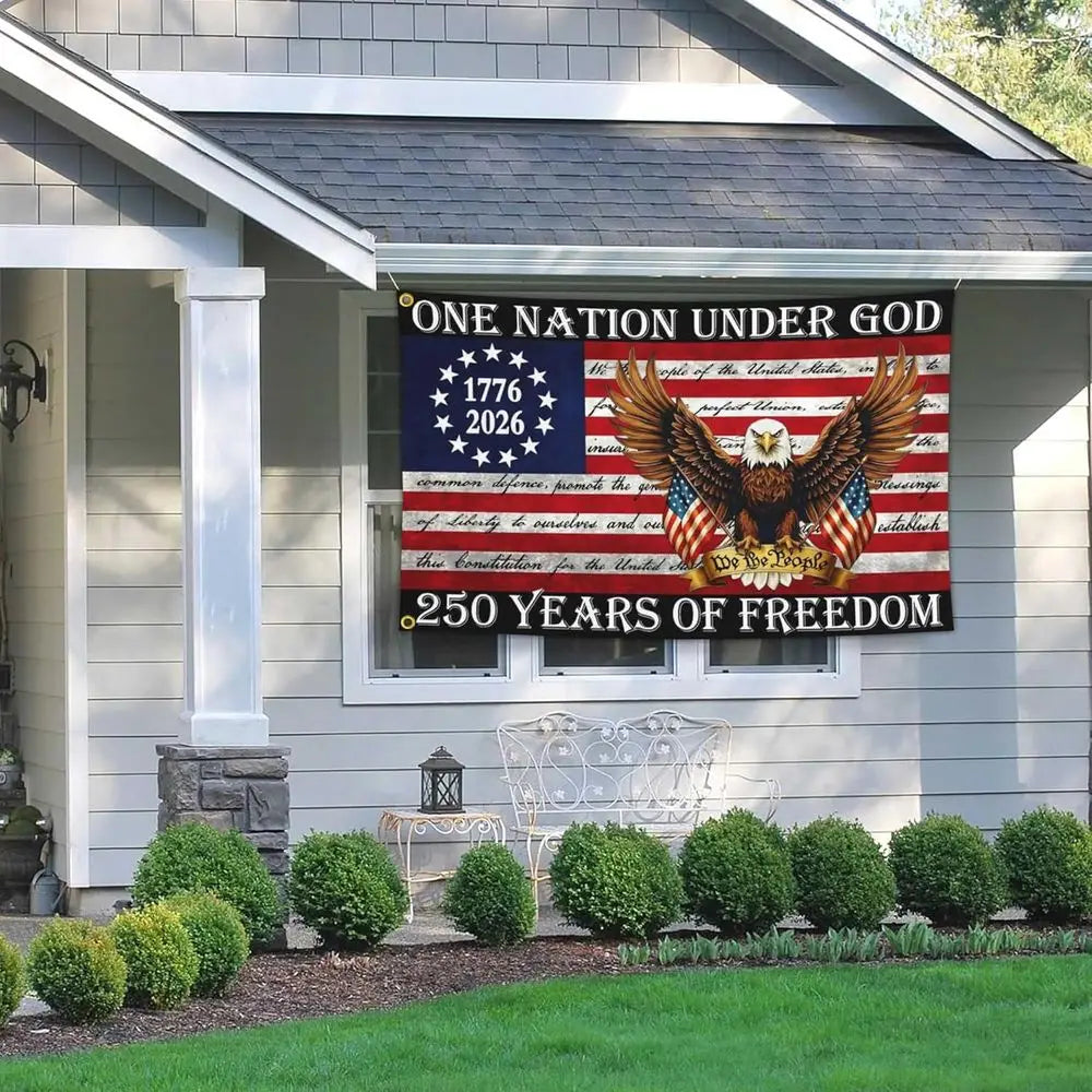 250th Anniversary USA 3x5 Outdoor Patriotic 4th of July Yard Flags & Banners