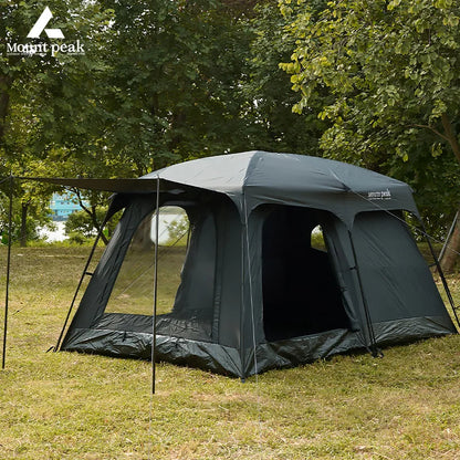 Mount Peak offers two-bedroom tents that can accommodate 5-8 people, and outdoor camping park family tents with sunshades.