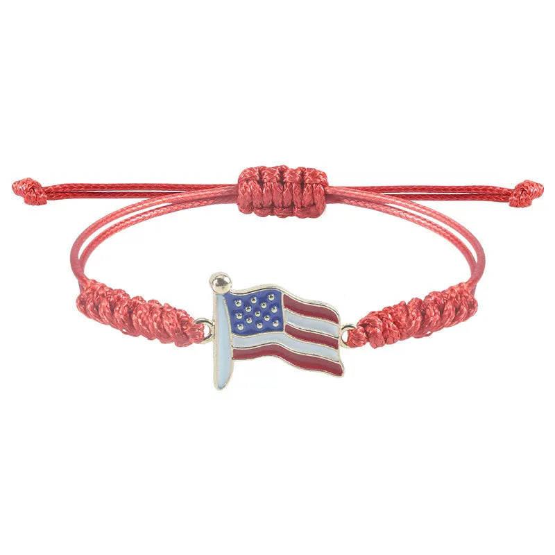 New stylish alloy USA Independence Day Bracelet USA Flag Election Holiday Party Honoring patriotism Bracelet accessories for men