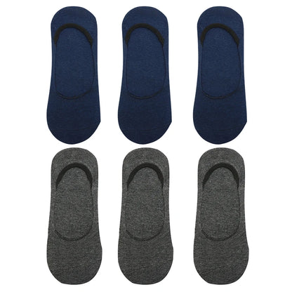 6 Pairs/Lot Men's Bamboo Breathable Invisible Socks Low Cut Casual Cotton Boat Non-Slip No Show High Quality Sock