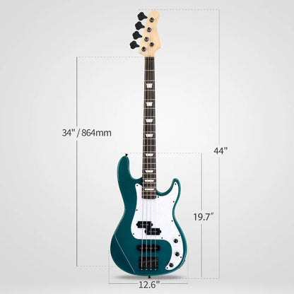 46 " KP Bass Electric Guitar Basswood Nech Fingerboard With Bag & 20W Speaker