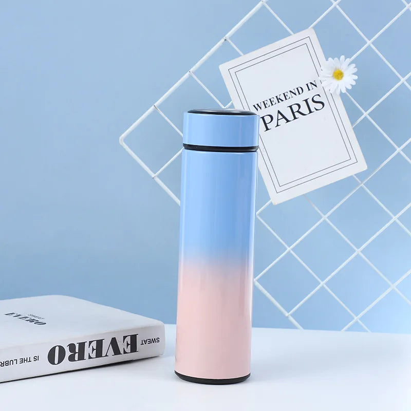 Smart Touch Temperature Display Stainless Steel Vacuum Insulated Tumbler with Gradient Color for Christmas Gift Travel Drinkware