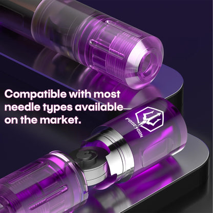 Tattoo Kit POSEIDON High Power Tattoo Pen Kit For Permanent Makeup Tattoo Machine Kit Purple Tattoo Power Supply Tattoo Gun Kit