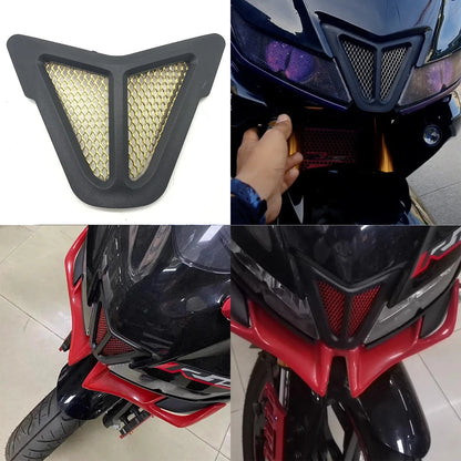 Dirt bike accessories moto decorative air Inlet Head Cover Aluminum Mesh Intake Guard Protector for Yamaha R15-V3 2017-2020