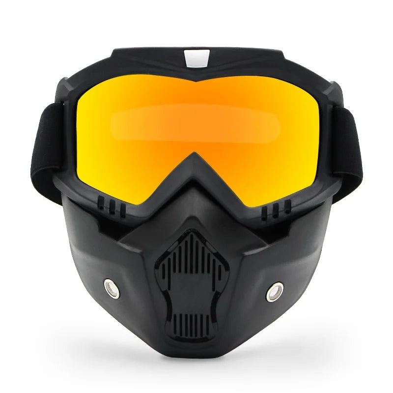 Protective Motorcycle Face Mask Removable Full Face Tactical Motorcycle Helmet Goggles Riding Motocross Glasses Moto Accessories
