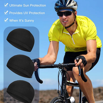 Musion Mesh Helmet Liner Absorb Sweat Absorb Sweat Quick-Drying Running Sport  Cap for Biker