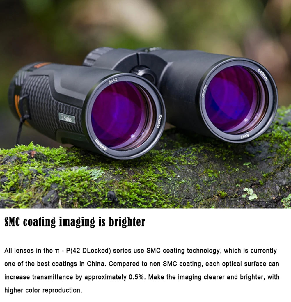 Shuntu 8X42 10X42 ED Binoculars for Adults High Powered Super Bright Clear Lightweight Binocular For Bird Watching Hiking Travel