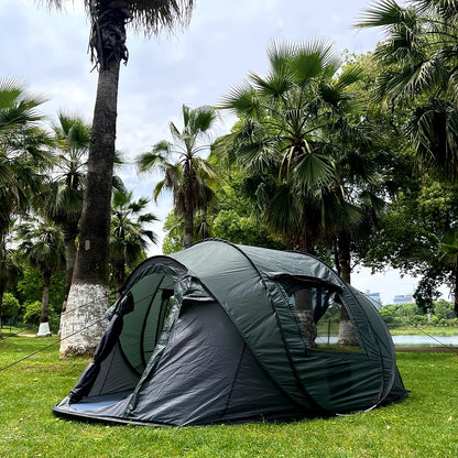 5-8 people quick opening hand throw tent waterproof camping boat tent outdoor tent fully automatic pop-up