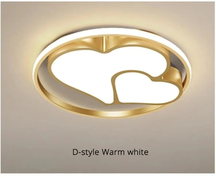 Modern LED Ceiling Light Minimalist Bedroom Lamp Home Decor Ceiling Chandelier Children's Room Lustre Living Room Lights Fixture