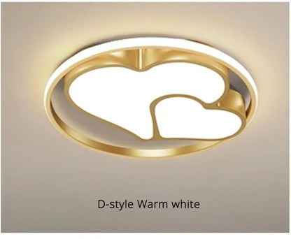 Modern LED Ceiling Light Minimalist Bedroom Lamp Home Decor Ceiling Chandelier Children's Room Lustre Living Room Lights Fixture