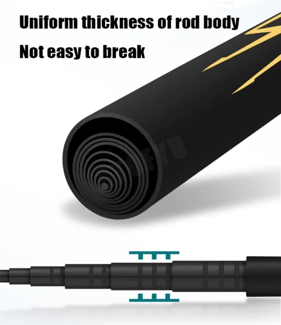 Telescopic Stream Rod 3.6M/4.5M/5.4M/6.3M/7.2M/8M/9M Carbon Reservoir Pond Fishing Rod Super Light Hard Fiber Hand Fishing Pole