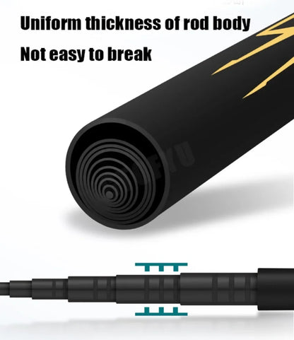 Telescopic Stream Rod 3.6M/4.5M/5.4M/6.3M/7.2M/8M/9M Carbon Reservoir Pond Fishing Rod Super Light Hard Fiber Hand Fishing Pole