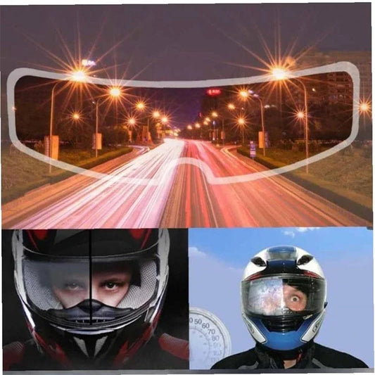 Universal Motorcycle Helmet Anti-fog Film Helmet Rainproof Lens For Motorcycle Visor Fog Resistant Motor Racing Accessories