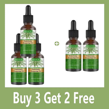 Natural Rosemary Hair Growth Essential Oil  Strengthening Nourishing Moisturing Softening Luster Shiny Hair Care Healthy