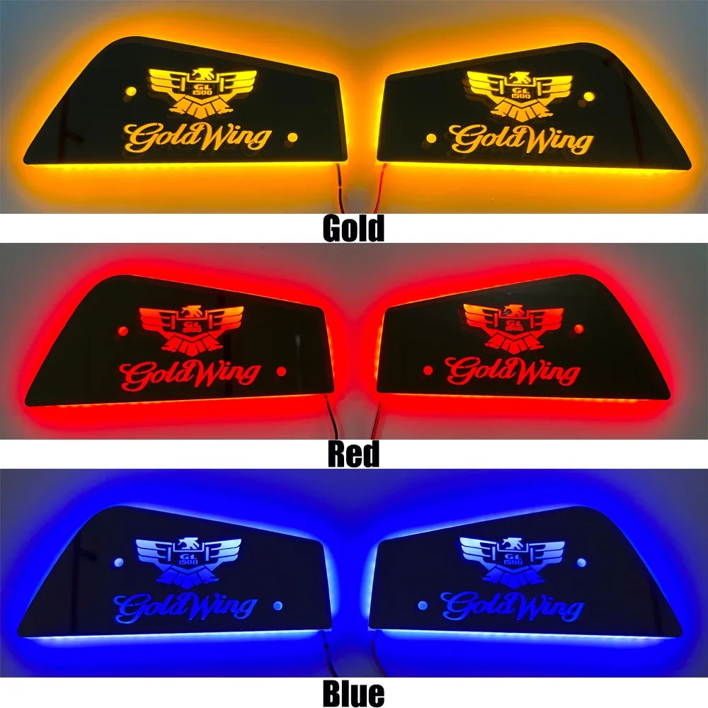 For Honda GoldWing GL1500 Accessories Goldwing 1500 Motorcycle New  LED lighting Footrests Decoration&Windshield