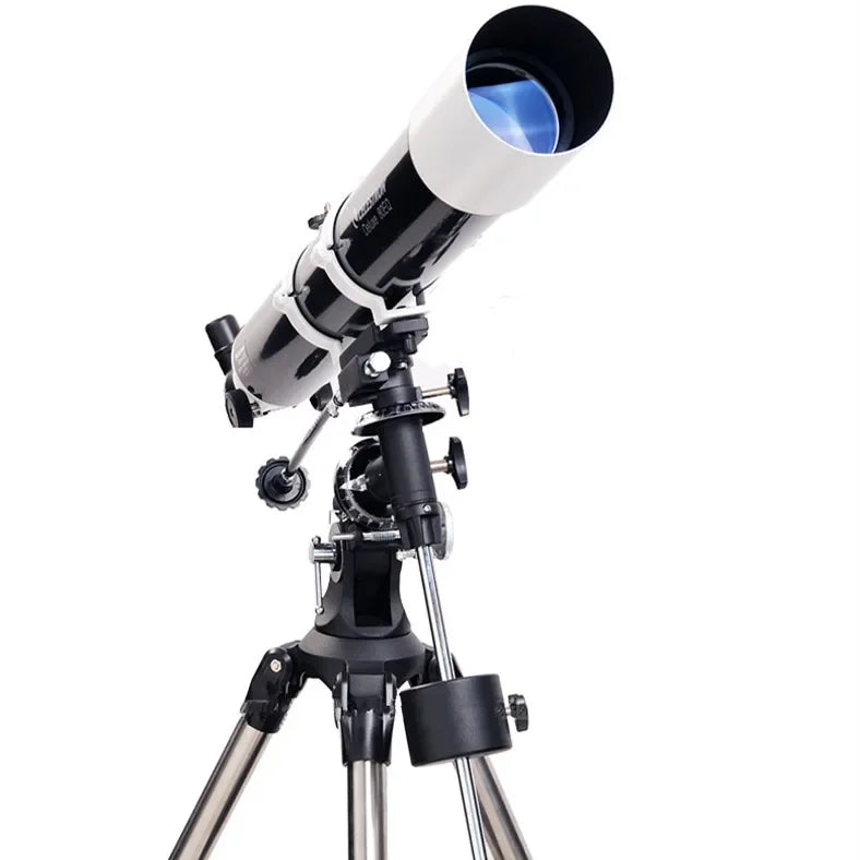 Celestron Astronomical Deluxe 80DX 80EQ Refractor Telescope EQ2 Equatorial Professional Star Watching Easy Setup 81048