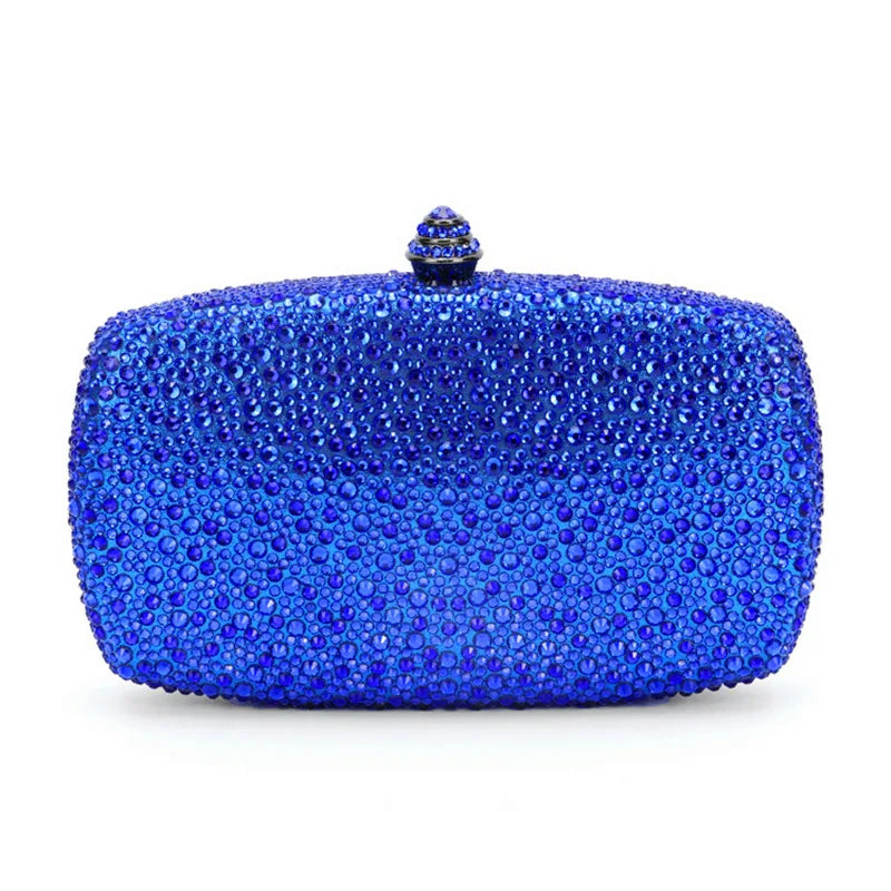 Evening Clutch Bags Green Bridal Clutches Bags Crystal Bridal Stones Purse Lady  Party Wedding Rhinestone Women Shoulder Handbag