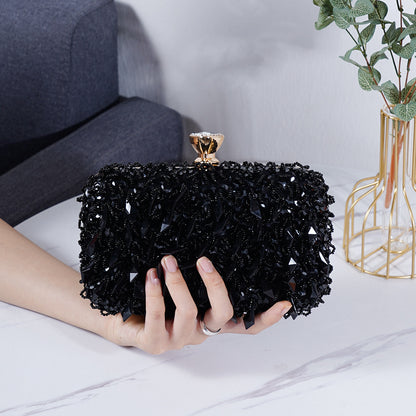 2022 New Women's Evening Bags Fashion Luxury Sequin Beaded Banquet Handbags Clutches Ladies Chain Small Shoulder Bag Purses