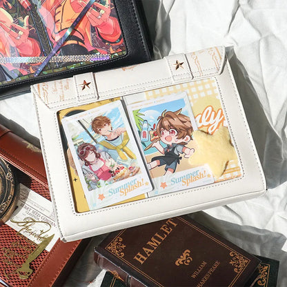 Y2K Magic Book Lolita Ita Bag Gothic Shoulder Bag Girls Transparent Pocket Cute Crossbody Handbags Women's Mini Backpacks Purse