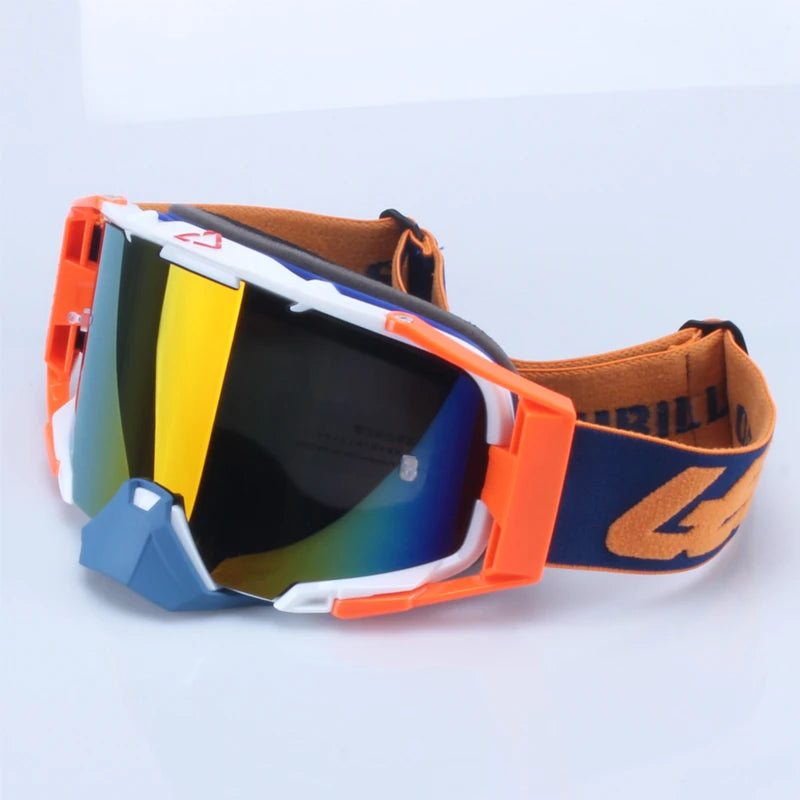 Men's Motocross Goggles 6.5 Double Layer Anti Fog Cycling Glasses Motorcycle Helmet Glasses Gafas Para Mask for Sports Outdoor