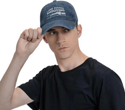 Funny Hat Long Ranges Shooting It's Like Golf But for Men Hat Men Dad Hats Cool Caps