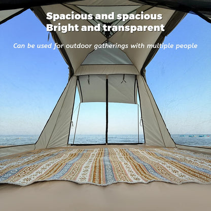Foldable Portable Camping Tent Enhanced Ventilation Waterproof Wind & Rain Resistant With Storage Bag