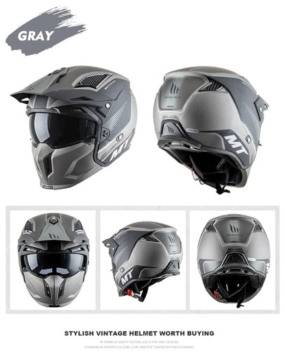 MT New Full Face Helmet Motorcycle Helmets Modular High Quality DOT ECE Approved Personality Off Road Moto Helmets Fashion