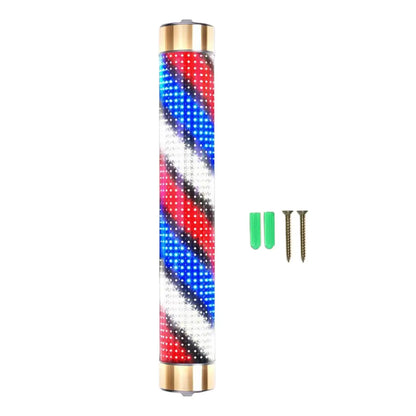 Rotating Barber Rod Lights Barber Shop Pole Waterproof Hair Salon Indoor Neon Signs Wall Mounted Hairdressing Stripes Lights