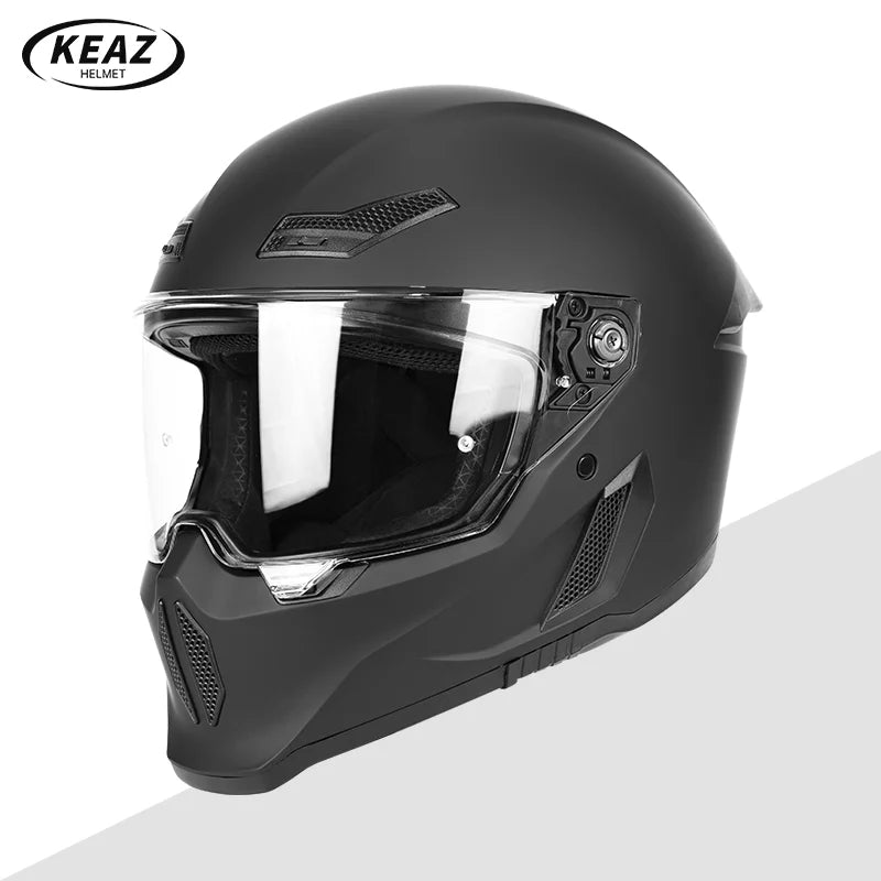 Motorcycle Helmet All-Season Universal Retro Men's Bike Racing Street Bike Riding Running Motorcycle Riding Safety Helmets